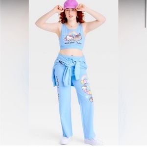 Hello Kitty Pusheen Flare Sweatpants Size XL